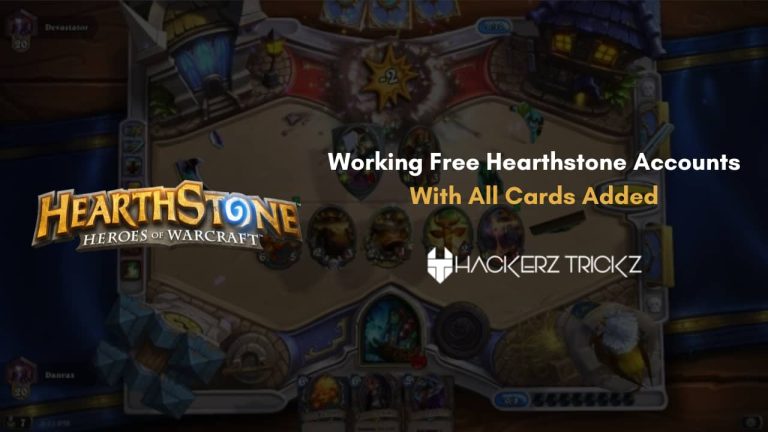 Working Free Hearthstone Accounts: With All Cards Added