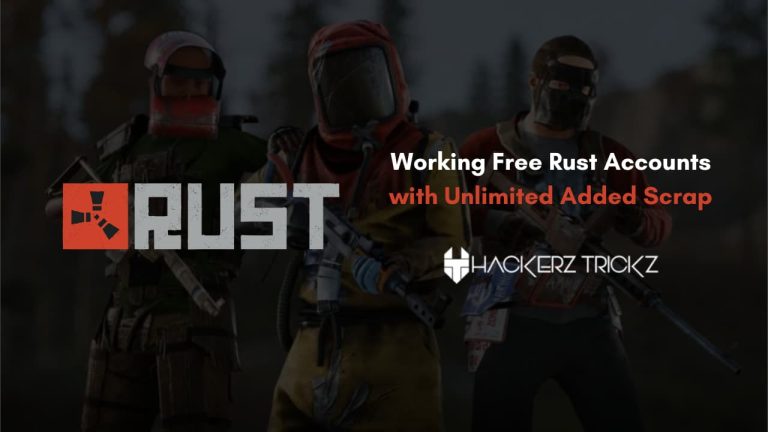 Working Free Rust Accounts with Unlimited Added Scrap: 2024