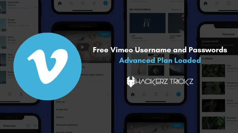 Free Vimeo Username and Passwords: Advanced Plan Loaded